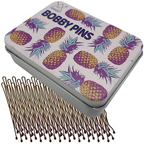 Hawwwy Bobby Pins With Quote Style Case For Buns , 300pieces, Brown : Target