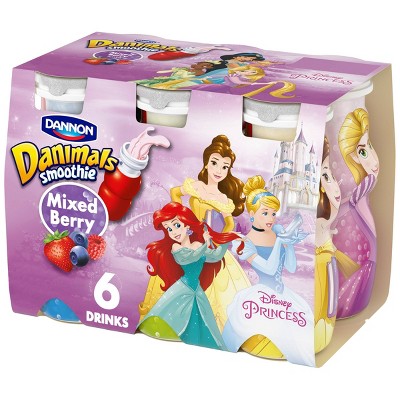 Danimals Mixed Berry Kids' Smoothies - 6ct/3.1 fl oz Bottles