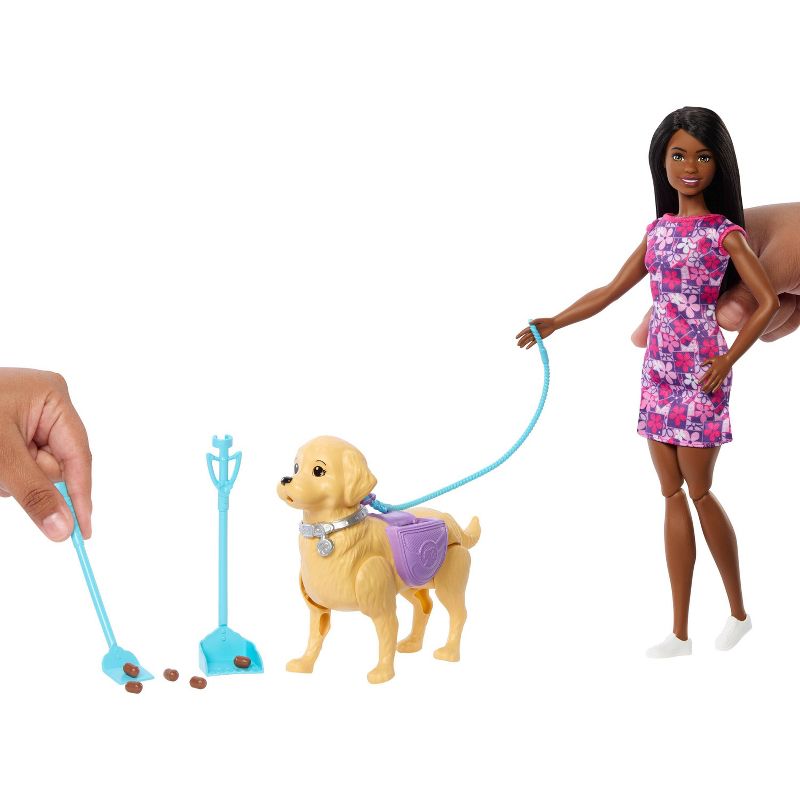 Barbie Life in the City Brooklyn Doll with Walk &#38; Potty Dog, Toy Set with Tail-Activated Pooping Pet Puppy (Target Exclusive), 2 of 7