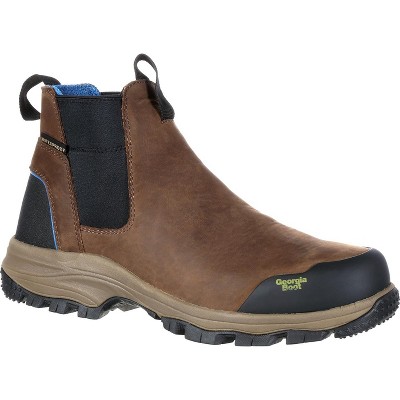 Men's Georgia Boot Blue Collar Chelsea Waterproof Work Romeo Boot