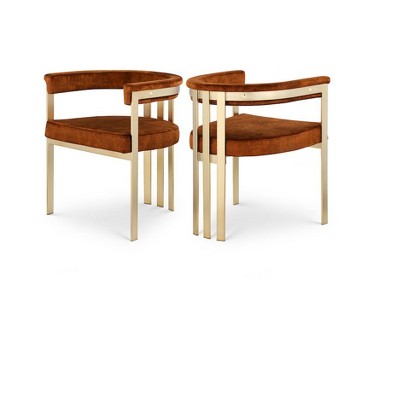 cognac velvet/brushed brass