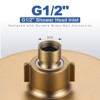 WOWOW 1-Spray Patterns with 1.75 GPM 6 in. Wall Mount Rain Fixed Shower Head - 4 of 4