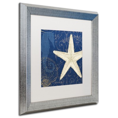 Pela Studio 'Coastal Moonlight I Teal' Matted Framed Art