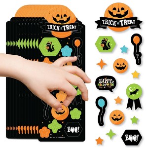 Big Dot of Happiness Jack-O'-Lantern Halloween - Kids Halloween Party Favor Kids Stickers - 16 Sheets - 256 Stickers - 1 of 4