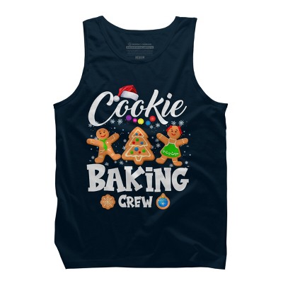 Men's Design By Humans Cookie Baking Crew Christmas By NekoShop Tank Top