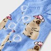 Women's Cowboy Capybara Low Cut Socks - Periwinkle/Tan 4-10 - 3 of 3