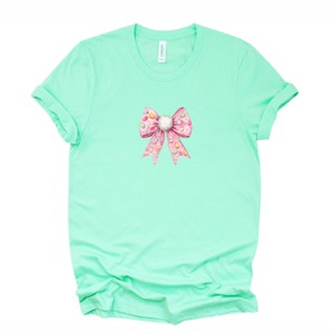 Easter Egg Bow Coquette - Women's Short Sleeve Graphic T-Shirt - 1 of 4