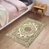 Coucheta Washable Non-Slip, Floral Vintage Distress Print Pattern Medallion Carpet for Living Room Bedroom Dining Room - 3 of 4