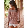 Women's Smocked Off Shoulder Blouse Shirt - LASCANA - 2 of 4