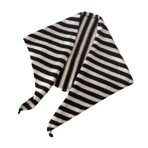 Anna-Kaci Striped Knit Scarf Lightweight Soft Stretch Fabric for Easy Styling 43.5×15 Inches - 1 of 3