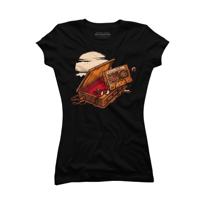 Junior's Design By Humans Dead Man Walkmann By LetterQ T-Shirt