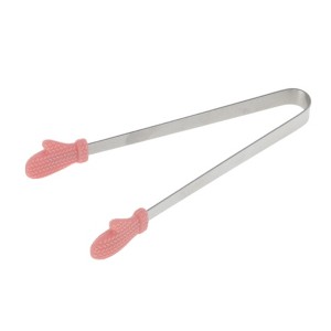 Unique Bargains Pcs Food Tongs Glove-Shaped Ice & Food Tongs Dishwasher Safe Stainless Steel Silicone 5 Inch 1 Pcs - 1 of 3