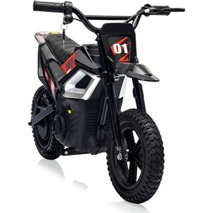 24V Electric Dirt Bike with Rear Wheel Suspension,350w Electric Motorcycle Up to 13.67Mile/h - 1 of 4
