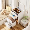 CAVINAS 32" Vanities with Led Lights with Power Socket Small Makeup Vanity Modern Vanity with Mirror and Lights for Bedroom - 3 of 4
