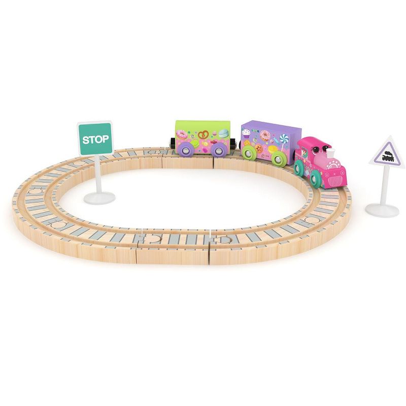 J'adore BFF Train and Rail Wooden Toy Playset, 1 of 3