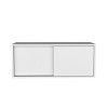 INFURNIC Decorative Wall Shelf Wall Cabinet with Sliding Doors Spacious Storage for Books and Essentials Modern Design, White, 13"*32"*13" - 2 of 4