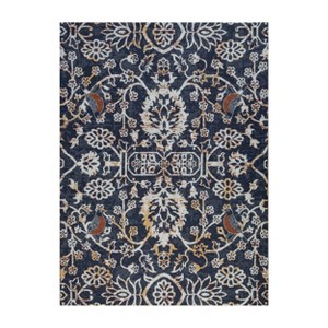 40"x54" Robin 1/4" Rug'D Chair Floor Mat Gray/Orange - Anji Mountain - 1 of 4