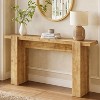 Tribesigns Solid Wood Console Table, 67"Entryway Table with Spacious Tabletop, Long Narrow Sofa Table for Hallway, Living Room, Entrance, Brown - 3 of 4