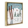 Stupell Industries Live To Ski Rustic Snow Sports, 25" x 25" - 3 of 4