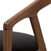 Set of 2 Wendy Midcentury Velvet Dining Chairs with Walnut Finish: Baxton Studio - 4 of 4