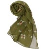 Allegra K Women's Long Chiffon Floral Scarves Lightweight Beach Sunscreen Swimwear Wrap Shawls - 2 of 4