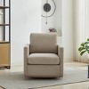 Modern Swivel Accent Chair with Soft Backrest, Upholstered Swivel Recliners Couch, Chenille Armchair for Living Room or Bedroom-Maison Boucle - 2 of 4