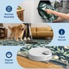 Modern Washable Area Rug for Living Room, Leaf Indoor Carpet with Non Slip Backing, Low Pile Stain Resistant Floor Mat for Dorm, - 4 of 4
