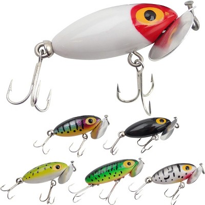 Arbogast Jitterbug Clicker Topwater Baits 2 Black 1/4 oz