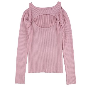 bar III Womens Cutout Ribbed Pullover Sweater - 1 of 2