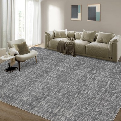 Runner Rug for Bedside Machine Washable Non-Slip Low Pile Accent Carpet Modern Abstract Rug No-Shedding Hallway Indoor Carpet