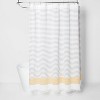 Dyed Shower Curtain Stripe Summer Wheat - Project 62™ - image 2 of 4