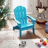 Tangkula 2PCS Kid's Adirondack Chair All-Weather HDPE Toddler Lawn Chair w/ Ergonomic Design - 4 of 4