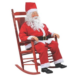 Seasonal Visions Rocking Santa Claus Animated Christmas Decoration - 54 in - Red - 1 of 1
