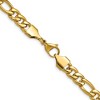 Chisel Stainless Steel Polished Yellow IP-plated 8mm Figaro Chain 24" Necklace - 4 of 4