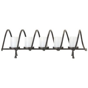 Modern Metal Sprial Candle Holder Centerpiece 31"L - 1 of 4