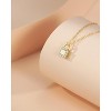 Molenia 14K Gold Lock Necklace for Women 925 Sterling Silver Padlock Pendant Chain Necklace Cubic Zirconia Mother‘s Day Birthday Gifts for Women - 3 of 4