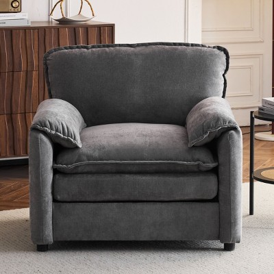CAVINAS Oversized Lounge Chair Bean Bag Chair with Thick Comfort Cushions for Living Room, Bedroom