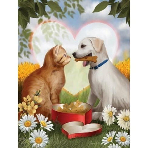 My Pitbull Is My Valentine Jigsaw Puzzle by Me - Fine Art America