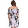 Riviera Sun Womens Tie Dye Off-Shoulder Rayon Crepe Printed Sundress for Women - 3 of 3
