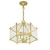 Livex Lighting Livingston 4 - Light Pendant in  Polished Brass - 3 of 4