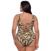 S3 Swim Sculpting Square Neck Lace-Up Back One Piece Swimsuit - Sculpt, Support, Smooth - 3 of 3