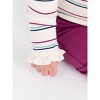 RuffleButts Baby/Toddler Girls Knit Long Sleeve Ruffle Layering Bodysuit - 4 of 4