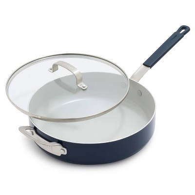 Bobby Flay 4.5qt Ceramic Nonstick Aluminum Saute Pan with Lid