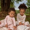 Modern Moments by Gerber Baby Girls' 2-Pack Long Sleeve Footless Rompers, Pink - 2 of 4