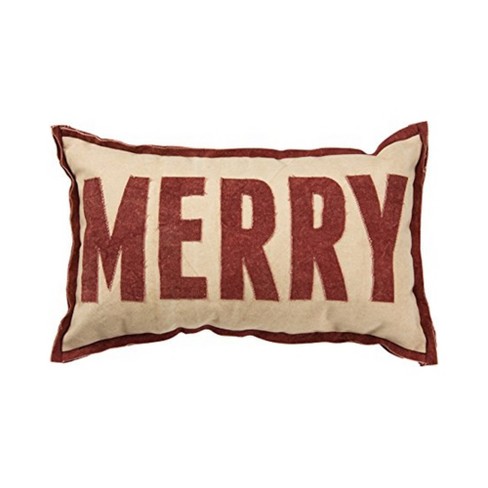 Primitives By Kathy Holiday, Merry Cotton Throw Pillow : Target
