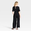 Short Sleeve Knit Maternity Jumpsuit - Isabel Maternity by Ingrid & Isabel™ Black - 2 of 3