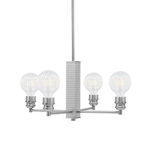 Toltec Lighting Edge 4 - Light Chandelier in  Brushed Nickel - 1 of 1