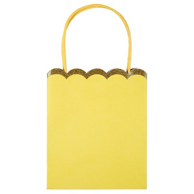 Multicolor Glitter Edge Paper Party Gift Bags
