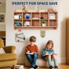 Storage Organizer, Day Care Rack with 10 Cubes Shoe Tiers with Hooks and Shelves, Wall Mount, Kids Play Furniture, Classroom, 47 Inches Wide - 3 of 4