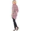 Women's Piper Stretchy Plaid Tunic with Pockets - White Mark - 3 of 3